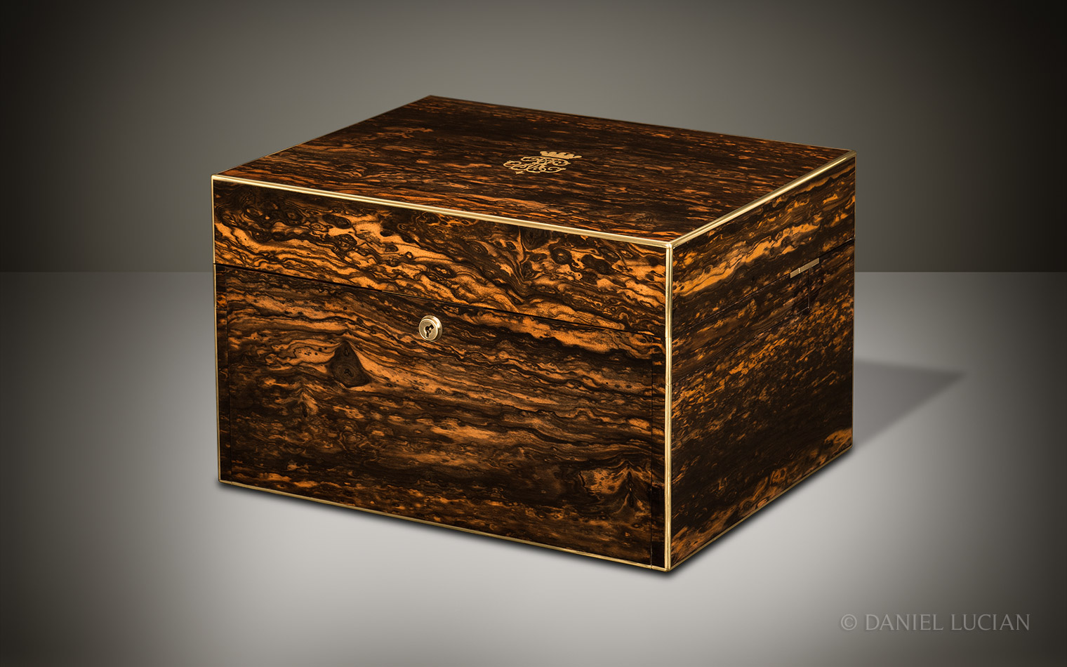 Antique Jewellery Box in Coromandel by Jenner & Knewstub